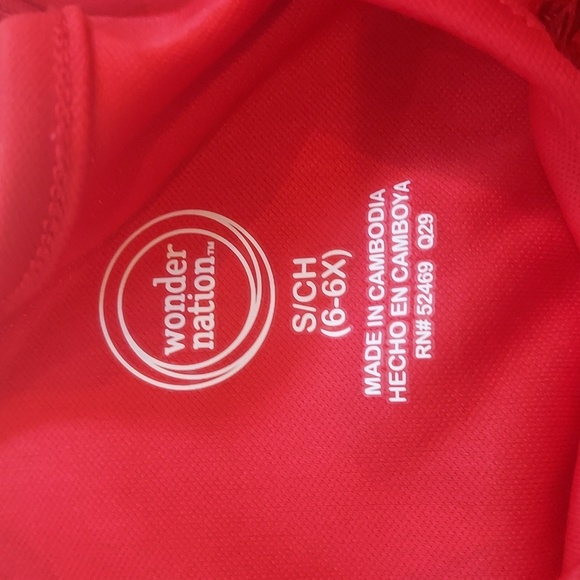 Wonder Nation Holiday Red Girls Dress Size 6/6X - Picture 4 of 7